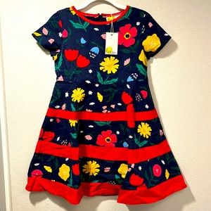 Mini Boden Floral Dress, size 6-7Y, NWT